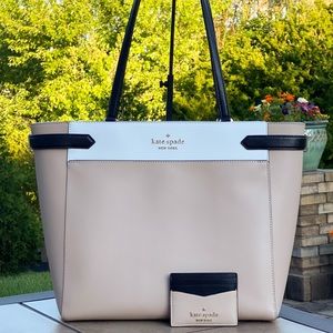 NWT Kate Spade Laptop Tote Staci & Cardholder Set